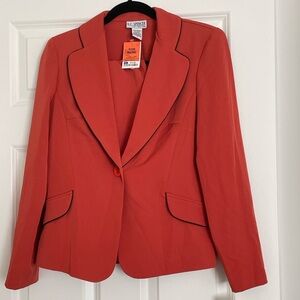 NWT 2 piece burnt orange women’s size 8 suit.